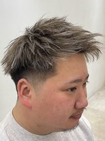 ルートヘアー(Root Hair)&nbsp;メンズショート ホワイトメッシュ