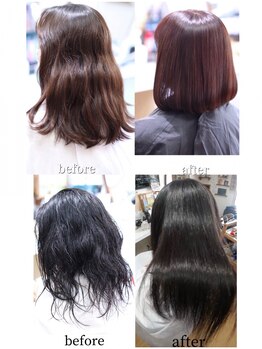 しもやま美容室の写真/沼津駅より車で5分【あなた史上最高の艶髪へ】周りから褒められる髪質に◎髪の負担を少なくクセを改善☆