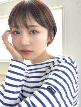 ミンクス渋谷スマートサロン(MINX shibuya smart salon) 魅力倍増カール シアーカラー ショート 姫カット ダークアッシュ