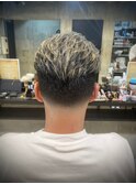 1808渋谷メンズカットハイトーンカラーバーバーフェードカット