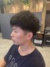 メンズ、レディースショートヘア限定カット＋パーマ＋トリートメント　￥13200