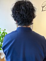 メルト 吉祥寺(melt) 【宮本】ソフトウルフスパイラルパーマ無造作束感ツーブロック