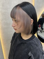 ルノン(LUNON) フェイスフレーミング/ホワイトミルクティー/デザインカラー