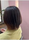 前下がりレイヤーボブ