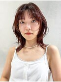 美髪ウルフカット顔周りレイヤーくびれヘア_9553