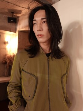ノラジャーニー(NORA Journey) メンズボブウルフメンズミディアムレイヤーカットメンズウルフ