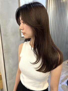 ジーナ 渋谷駅前(Zina) 【レイヤーカット×マロンブラウンカラー】