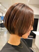 表参道髪質改善カラーウルフショートカットベージュアッシュ40代