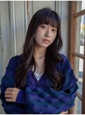 艶髪ロングヘア/ラベンダーダークブラウン