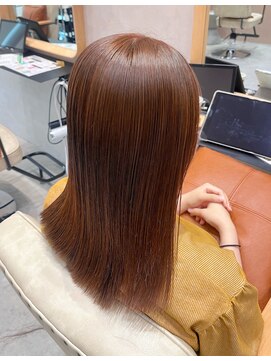 ガーデンヨコハマ(GARDEN YOKOHAMA) ミディアム/オレンジブラウン/くびれ/ダブルカラー