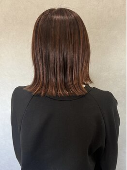 ダメージレスなデザインカラー×髪質改善トリートメントならおまかせ！サラ艶な上質ヘアを叶えます＊
