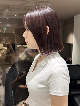 ボルドーカラー/ブリーチなし/カシスカラー/暖色カラー/恵比寿駅