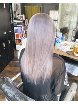 ガルボ ヘアー(garbo hair) 艶髪 ハイトーンカラー 韓国風カラー