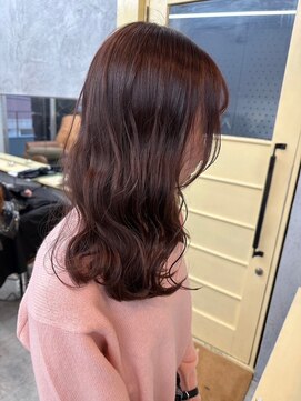 ルート 南堀江(route) 甘すぎないピンクブラウン