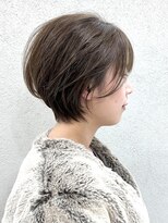 ラッキーヘア 加古川(Lucky Hair)&nbsp;ツヤ感くびれショート×オリーブアッシュ【シン】【加古川】