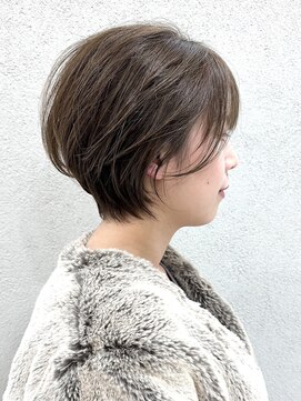 ラッキーヘア 加古川(Lucky Hair) ツヤ感くびれショート×オリーブアッシュ【シン】【加古川】