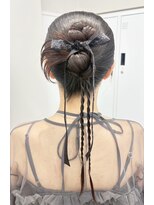 スタイル 横浜(STYLE)&nbsp;結婚式お呼ばれ編みおろし/カチモリ／ヘアセット/アレンジ