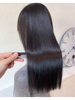 セットアップ 岡山北長瀬店(SET-UP) トリートメントグレージュ髪質改善カラーストレート