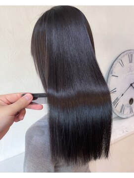 セットアップ 岡山北長瀬店(SET-UP) トリートメントグレージュ髪質改善カラーストレート