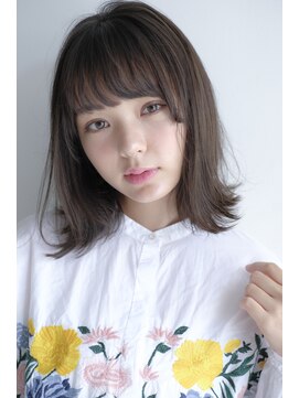 ヘアーアンドメイク シーク 八王子(HAIR&MAKE SeeK) 外ハネロブ ミディアム