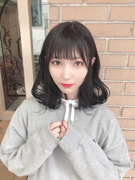 サロンドミルク 原宿(salon de MiLK) 【salon de MiLK 原宿】ブルージュ×耳かけゆるウェーブ