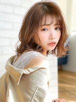 アグ ヘアー ラティ 獨協大学前店(Agu hair latti) 《Agu hair》ルーズウェーブミディ