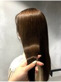 髪質改善トリートメント×ミルクティーブラウン