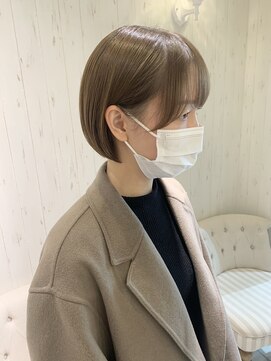 エフバイラブランシュ 大宮東口店(ef by La Blanche) 大宮/ショコラベージュ/ボブルフ/カール/ベビーバング