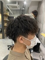 ビカムメンズヘアー 栄店(become men's hair)&nbsp;【ツイストスパイラルパーマ】名古屋栄メンズカット波巻きパーマ