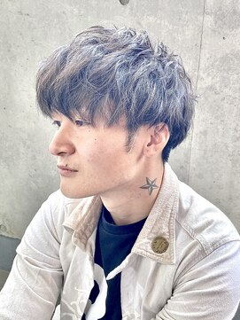 アンツ サザンリゾート 茅ヶ崎店(ANT'S Southern Resort) ダークアッシュ/アッシュブラック/カルマパーマ/ベリーショート