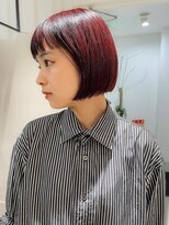 アイヴィー(IVY)&nbsp;ケアブリーチ　チェリーレッドミニボブ[村上雅人]