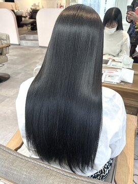 ミョンシル 艶髪グレーブラック