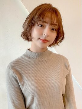 オーブヘアー バース 関店(AUBE HAIR verse) 20代・30代_シアーブラウンミニボブ