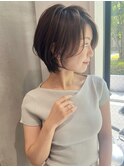 切りっぱなしボブエアリーロング美髪ピンクブラウン[大宮]