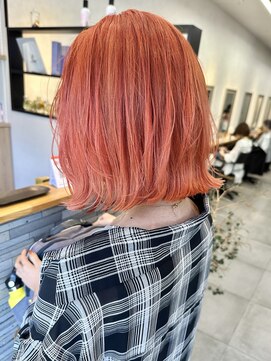 サンド 表参道(sand) 表参道ブリーチインナーカラーオレンジダブルカラー