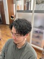ヘアーアンドフェイス タケトイズ(hair&face TAKETO.is)&nbsp;波巻きパーマスタイル。かっこよく決まって、長持ち!!