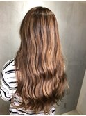 ロングハイライト ハイトーンブラウン 池袋◎30代40代50代
