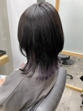 フレーム なんば店(FRAME) ロングウルフ×インナーバイオレット