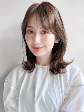 リヤン 表参道(lyann) レイヤー 小顔 デジタルパーマ ミニウルフ  チェリーブラウン ☆