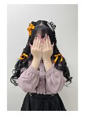 編みたらしハーフツイン