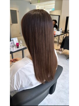 オルメント 天満 南森町(ORL'MENT) 20代30代40代髪質改善ココアブラウン感ストレート透明感赤み消し