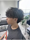 緩め波巻きスパイラルパーマ