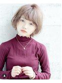 ひし形ボブ/小顔/ミルクティーベージュ　ROMMY.本厚木