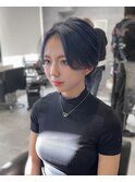 【韓国風】20代、30代◎センター分けプチウルフヘア