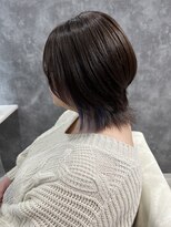 コアークリップ 緑町店(CORE CLIP)&nbsp;ショートウルフ×ラベンダーイヤリング