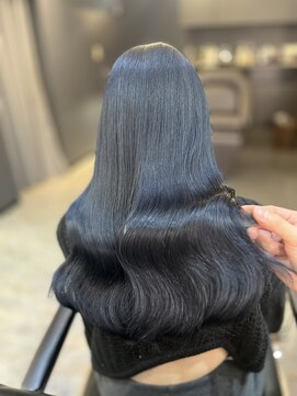 ブレンド 渋谷(BLend) 縮毛矯正.レイヤーカット.ブルーブラック.髪質改善. 黒髪