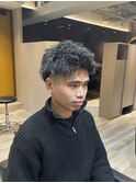 短髪パーマ