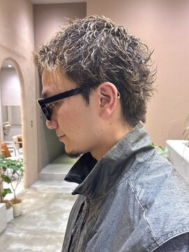 ガーデンヨコハマエスト(GARDEN YOKOHAMA est) ベリーショート ブリーチ ニュアンスパーマ