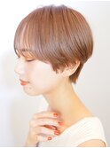 【over hair】ハンサムショート×ブラウンベージュ