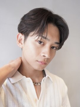 ニコ トウキョウ ロジック(nico TOKYO Logic) センターパートニュアンスパーマシャドウパーマ